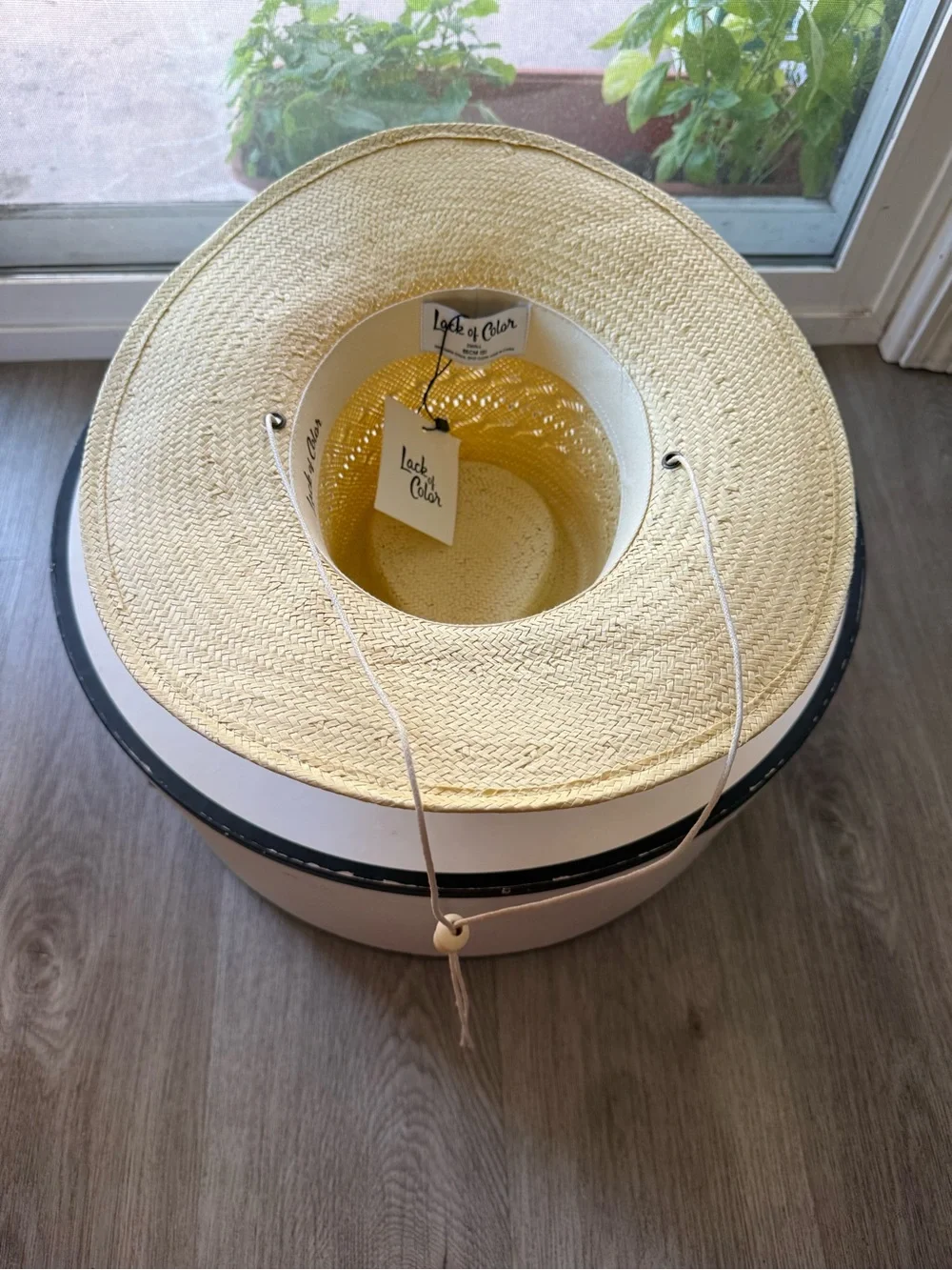 lack of color the baja sunlight paper straw western fedora summer sun hat small - Picture 6 of 7